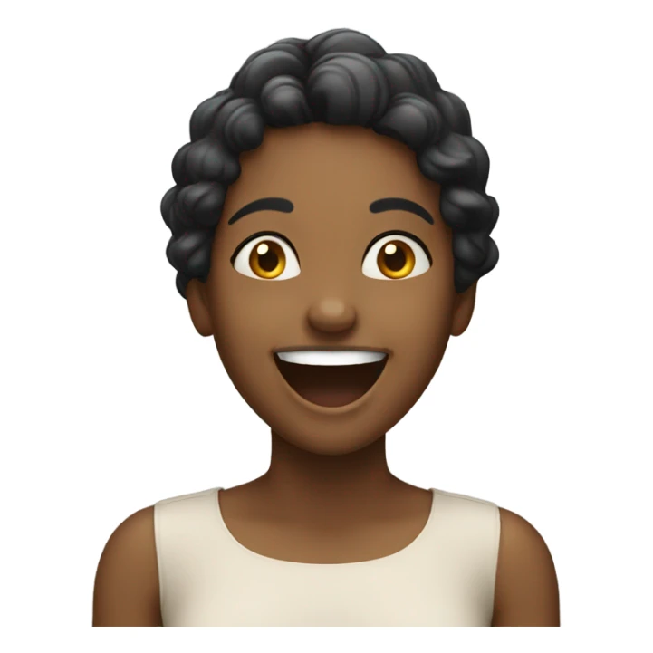 girl laughing  sticker