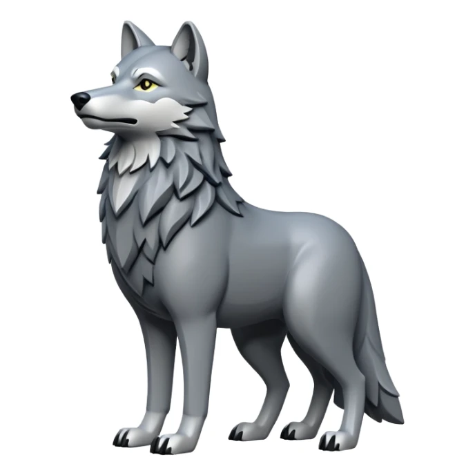 Make me a handmade version of the wolf, the symbol of the Turks  sticker