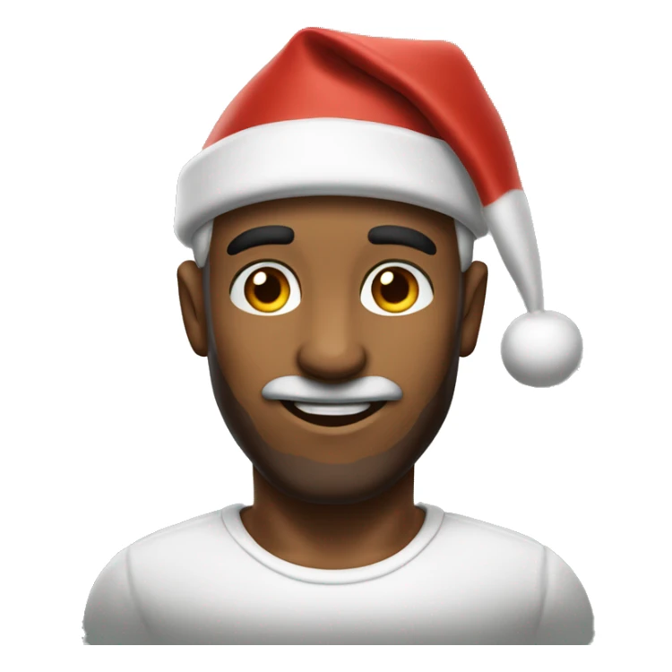 Handsome chiseled santa claus sticker