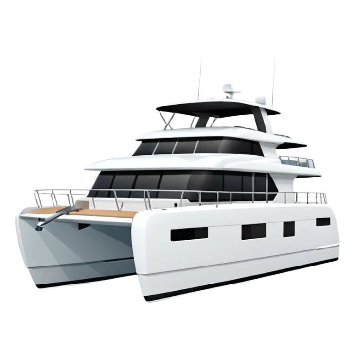 a lagoon SIXTY 7 power catamaran with no wording on it  sticker