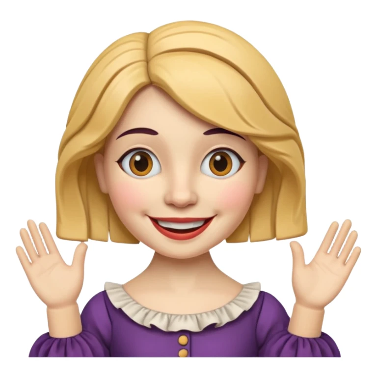 Icon for Puppet Theater: a girl puppet body sticker