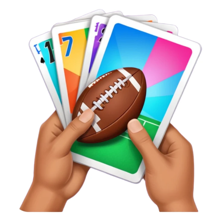 hand opening football card packs in madden sticker