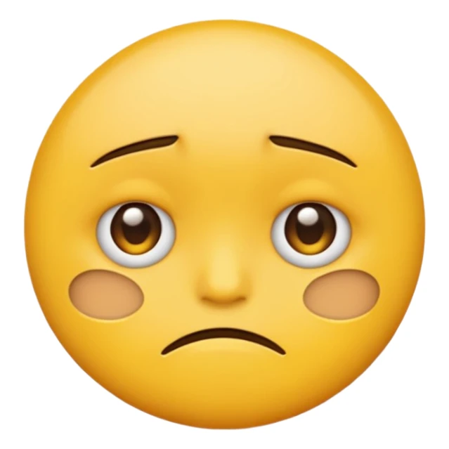 a sad emoji sticker