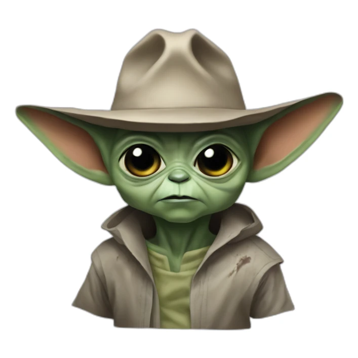 zombie michael jackson in thriller as baby yoda sticker