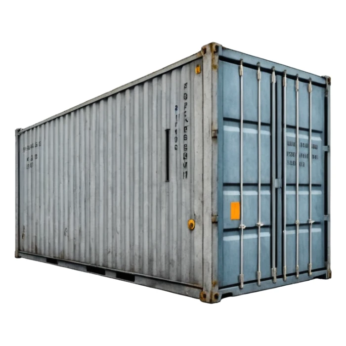 Anselm Kiefer shipping container cast in concrete sticker