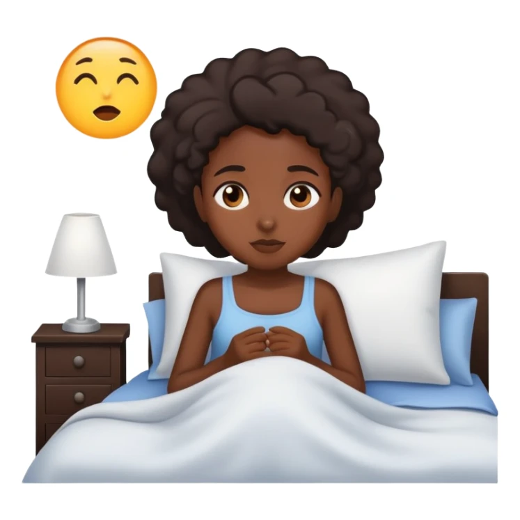 Black girl wake up in the morning sticker