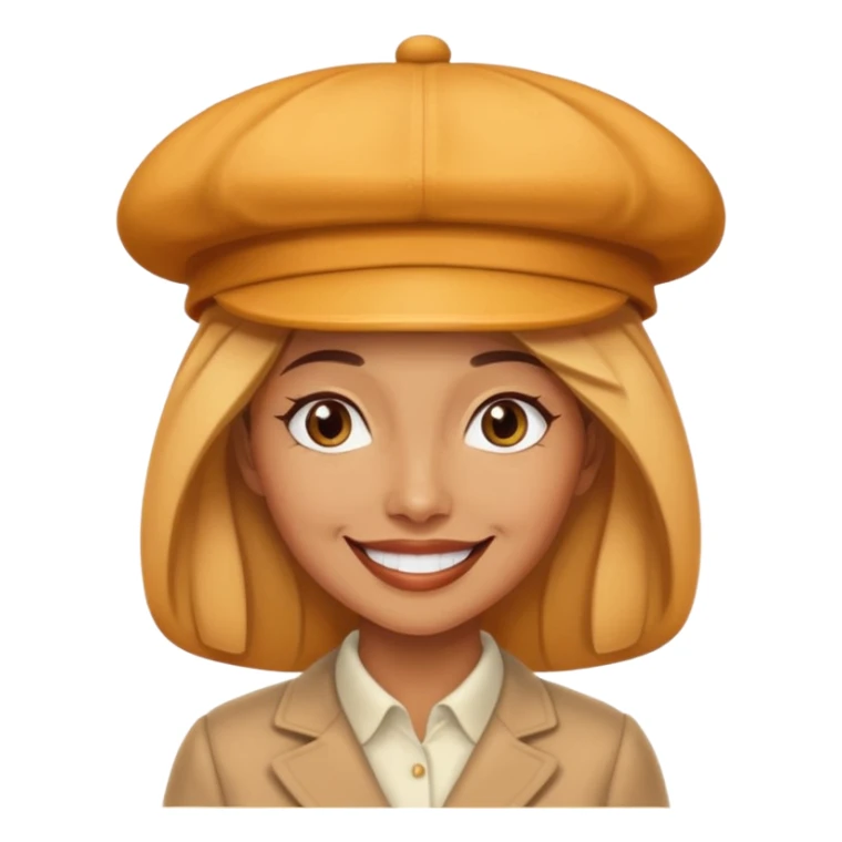 Female and Butterscotch éclair are combined ,creates a emoji  sticker