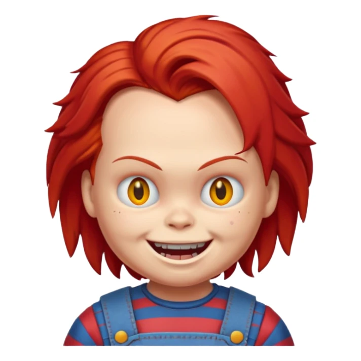 Un emojin de chuky sticker