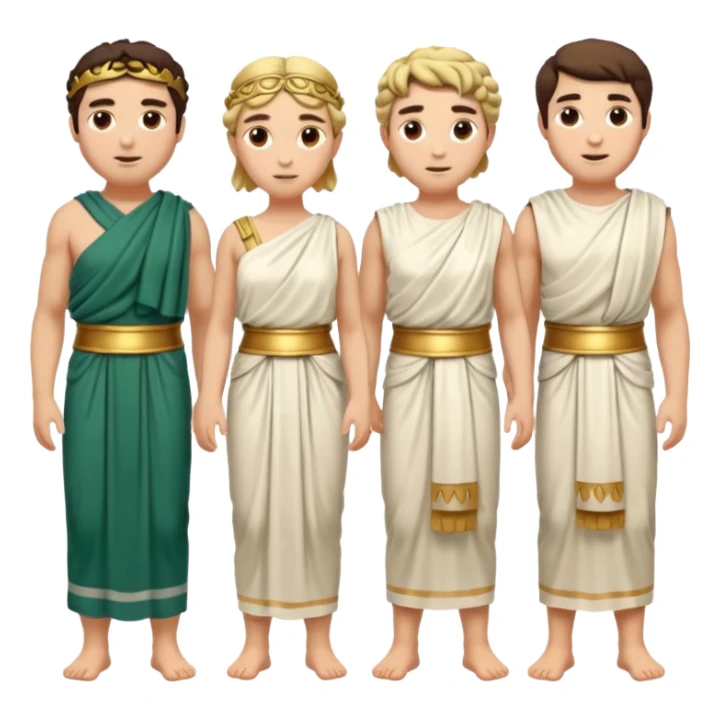 group of ancient greek men and women sticker