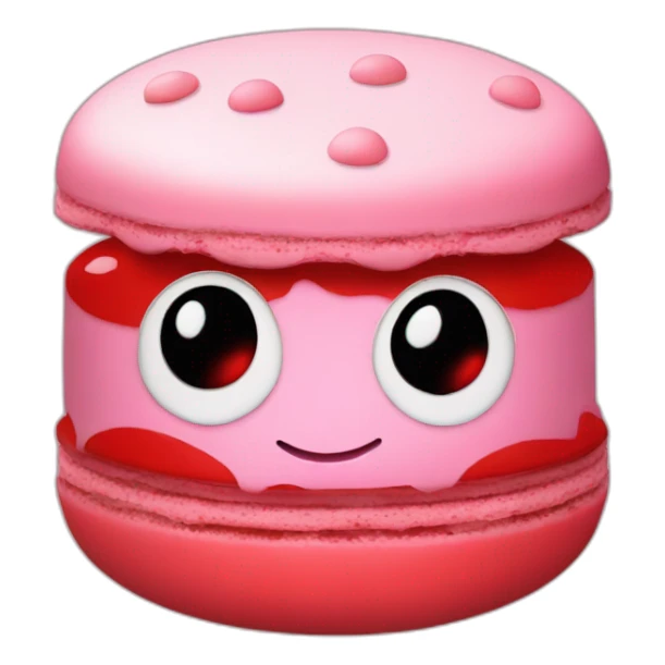macaron with colors of ladybug sticker