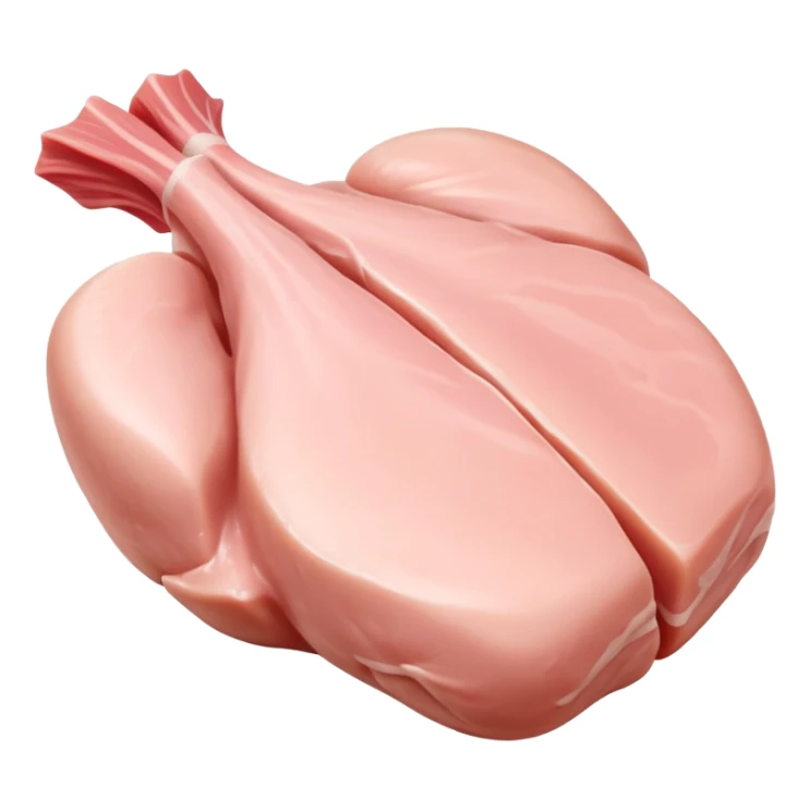 Cooking ingredients raw boneless chicken thighs  sticker