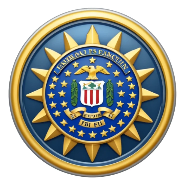 The FBI badge. real one sticker