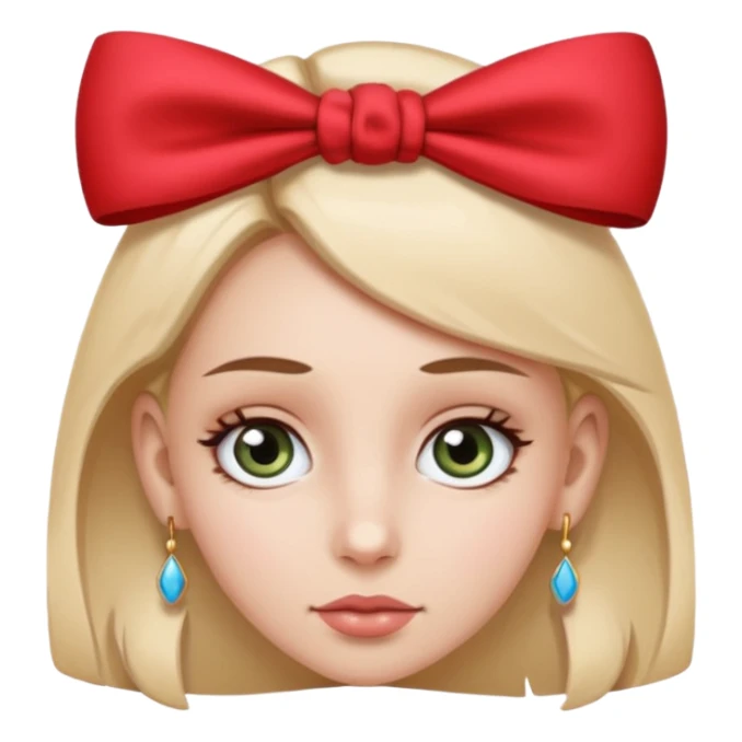 Show her body,make her eyes smaller,the fucking bow ok her ear. sticker