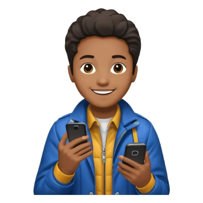 Rider with phone,Metro Riders, inside metro train, no transparent, with background,full image , negative transparent, positive background. sticker