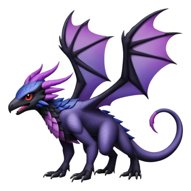 Salandit-Absol-Noibat-Noivern-Hybrid (Full body) sticker