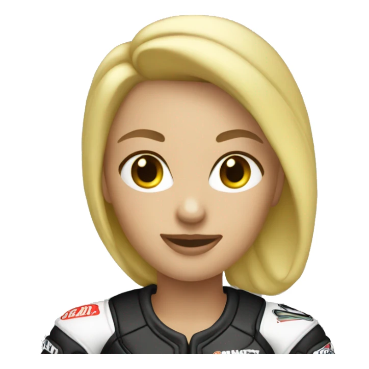 Blonde motocross women sticker