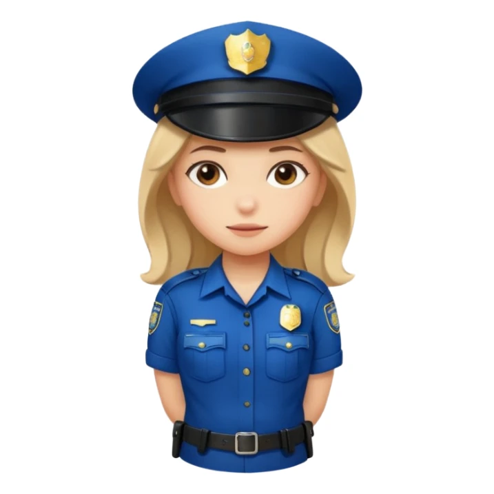 Une fille déguiser en policière Skinner se penche sticker