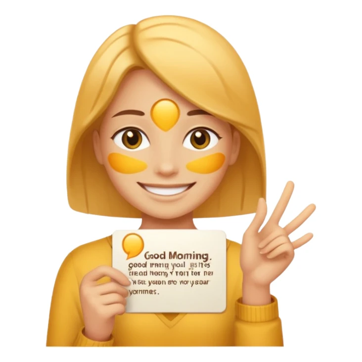 Good morning sun with my love text sticker