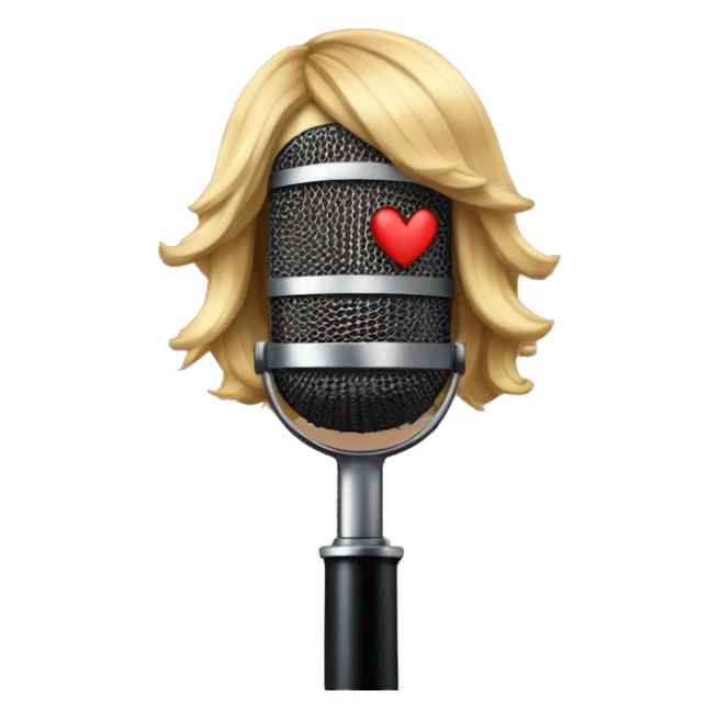A microphone emoji with Taylor Swift’s signature style. sticker