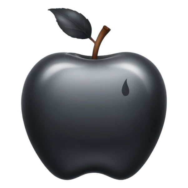 apple, black, poisonous, smoke rising sticker