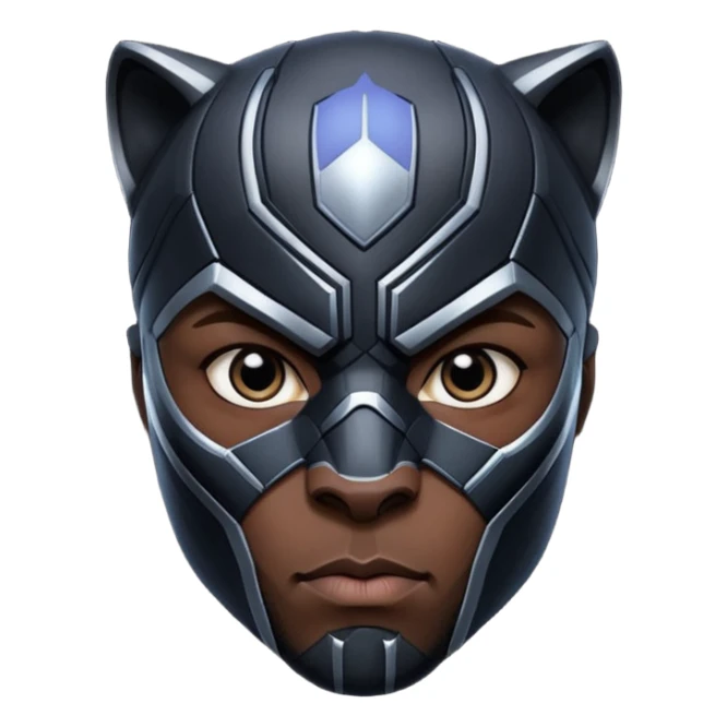black panther marvel movies character face only sticker