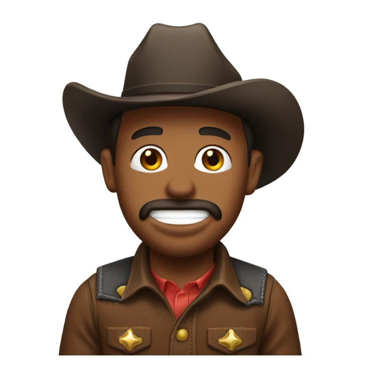 Cowboy with chewing tobacco  sticker