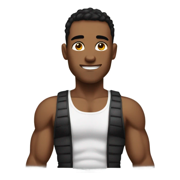 muscular boys in tank tops sticker