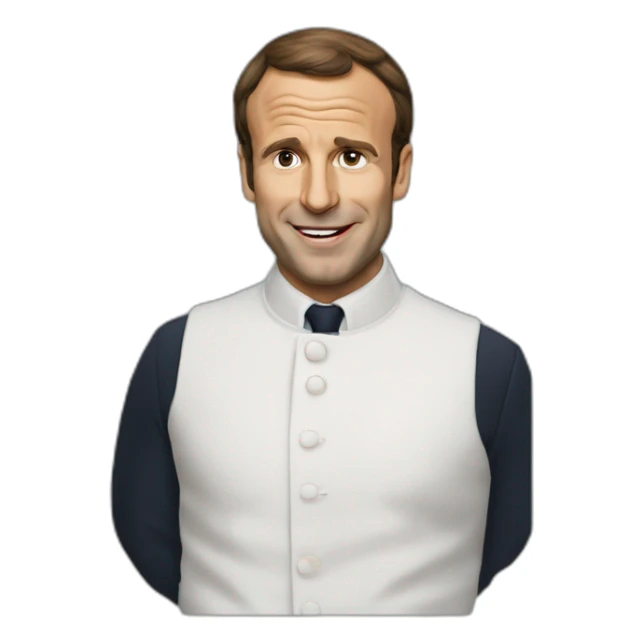 Macron énervé qui tire la langue sticker