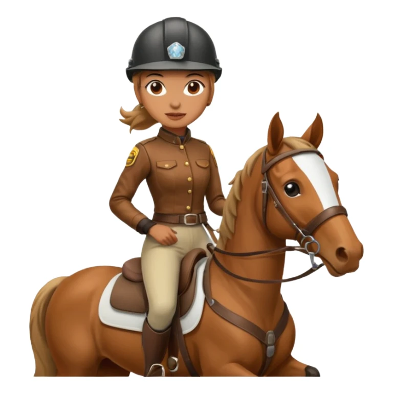 Woman in horse sticker