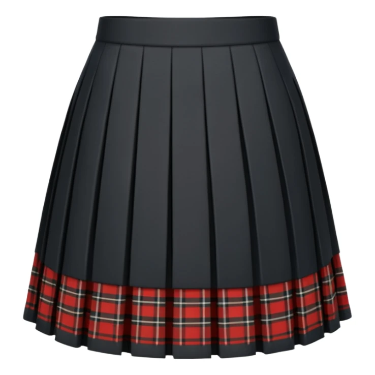 black plaid scottish skirt sticker