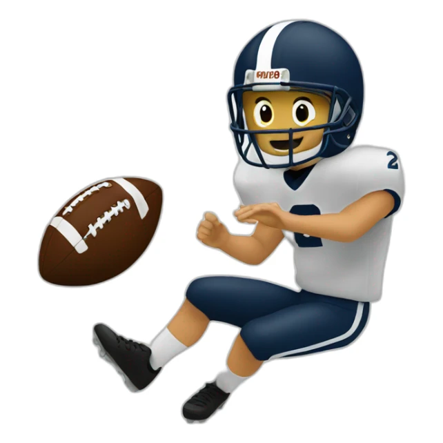 punting a football sticker