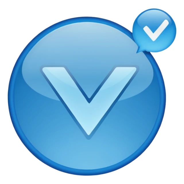 The verification sign of an account  sticker