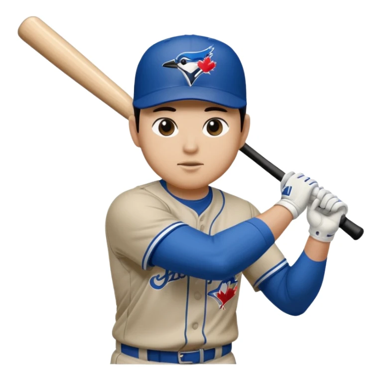 MLB TORONTO BLUE JAYS hitting Ohtani from LA Dodgers with a bat sticker