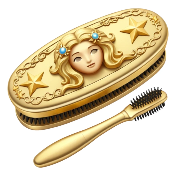horoscope hairbrush sticker