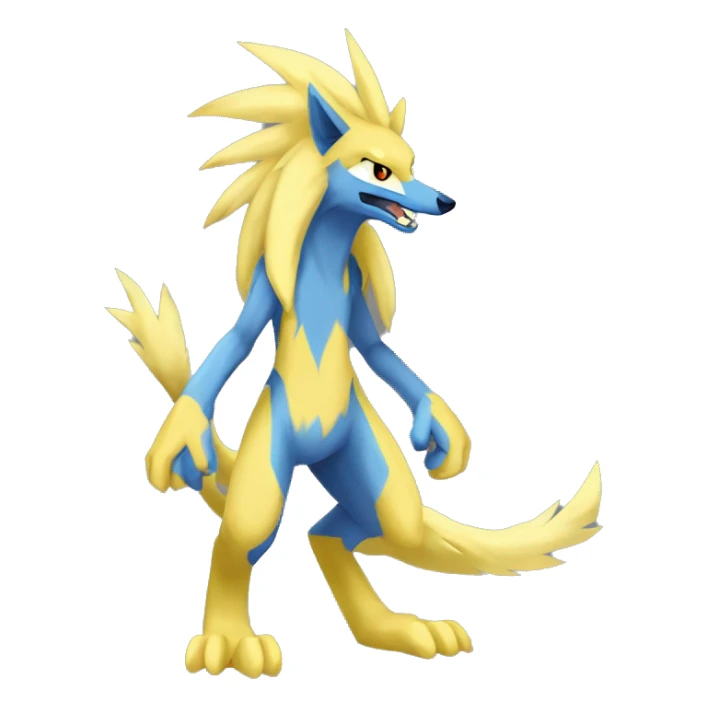 Lombax-Sergal-Zeraora-Manectric-Fakemon full body sticker