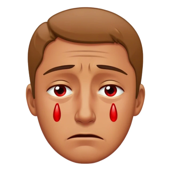 Man crying because his mom died and he is super sad sticker