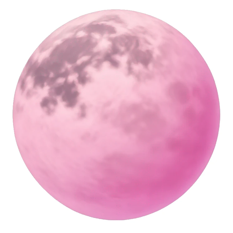 pink moon sticker