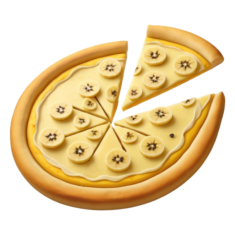 very yellow banana pizza top down sticker