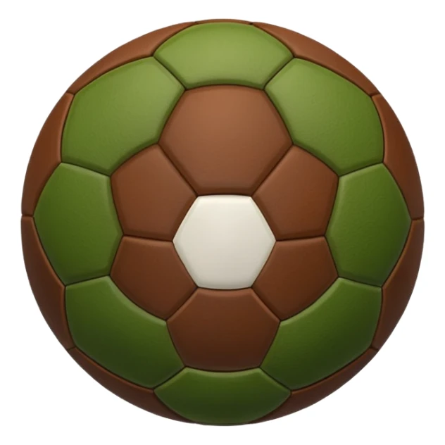 classic and simple football emoji sticker