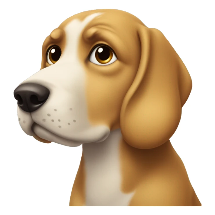 dog side eyeing saying “i don’t like you” sticker