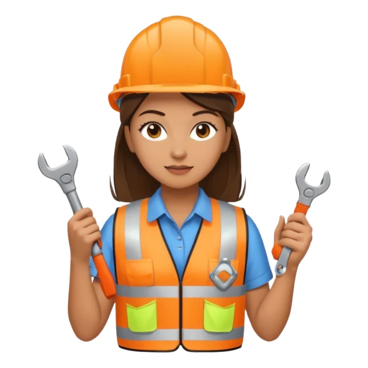 City Maintenance Worker woman sticker