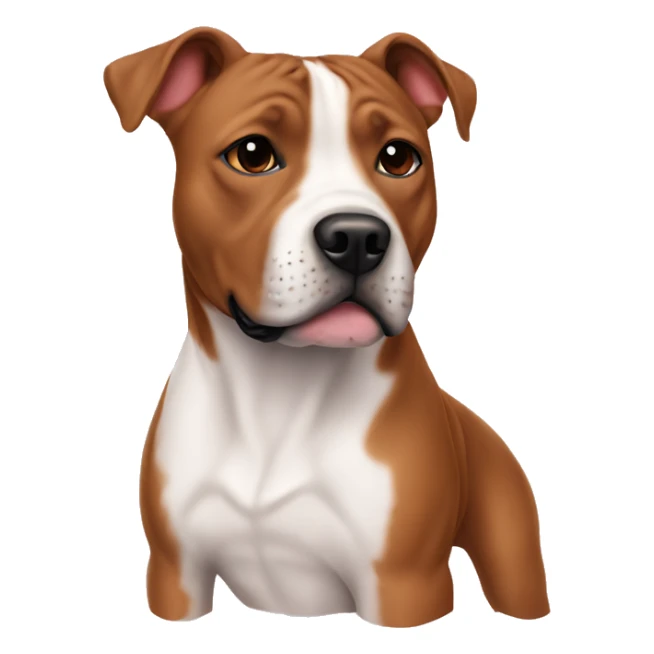 Staffordshire Terrier girl red sticker