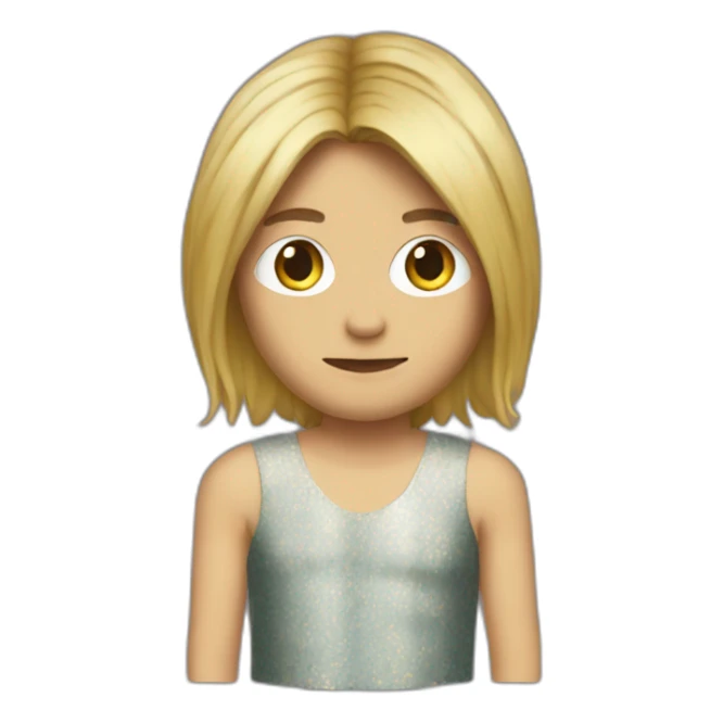 Kurt Cobain in a dress sticker