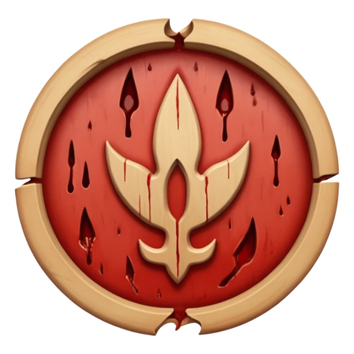 Symbol carved shallowly into skin, intentional, slow, ceremonial sticker