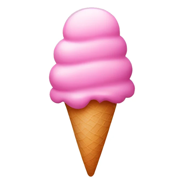 Pink icecream sticker