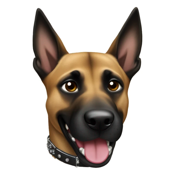 Malinois dog rockstar musican sticker