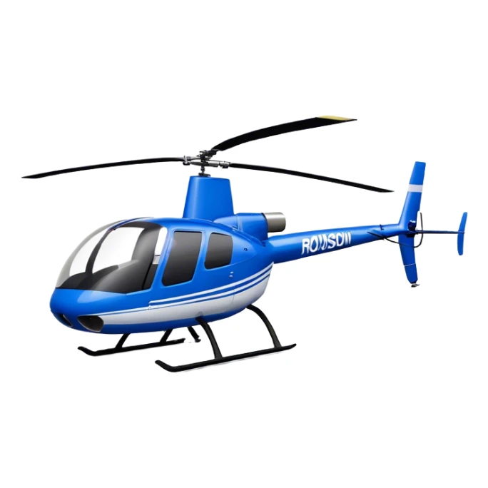 Robinson R44 - Robinson Helicopter Company (Model Year: 2021) (Iconic colour: Blue) sticker