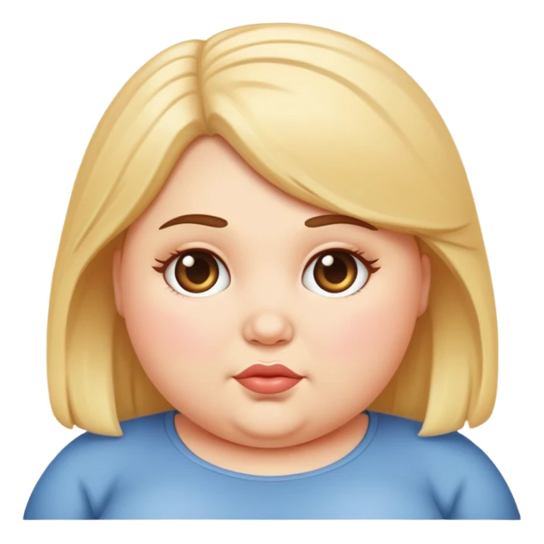 White fat girl sticker