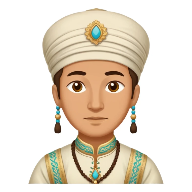 Tatar in traditional outfit sticker