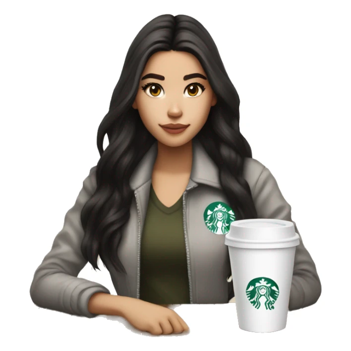 23 year old half asian, half white starbucks barista, looks like madison beer sticker